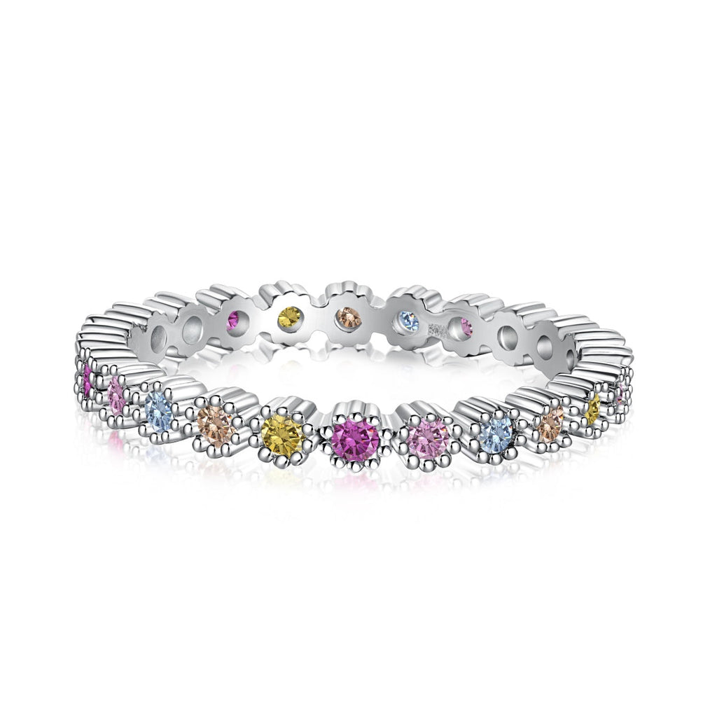 [LUXE] Bague de fête exquise et colorée à coupe ronde