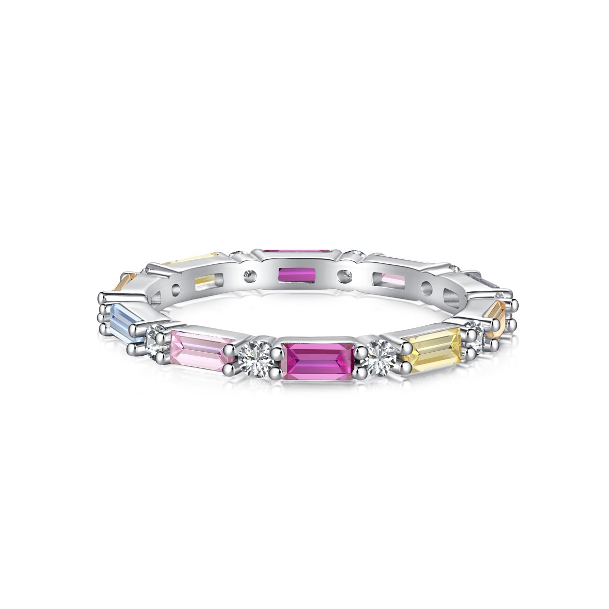 [LUXE]Lively In Shades Elegant Radiant Cut Daily Ring