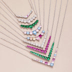 [LUXE]Dazzling Rainbow Necklace