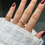 [LUXE]Delicate Enchanting Wave Shape Daily Ring