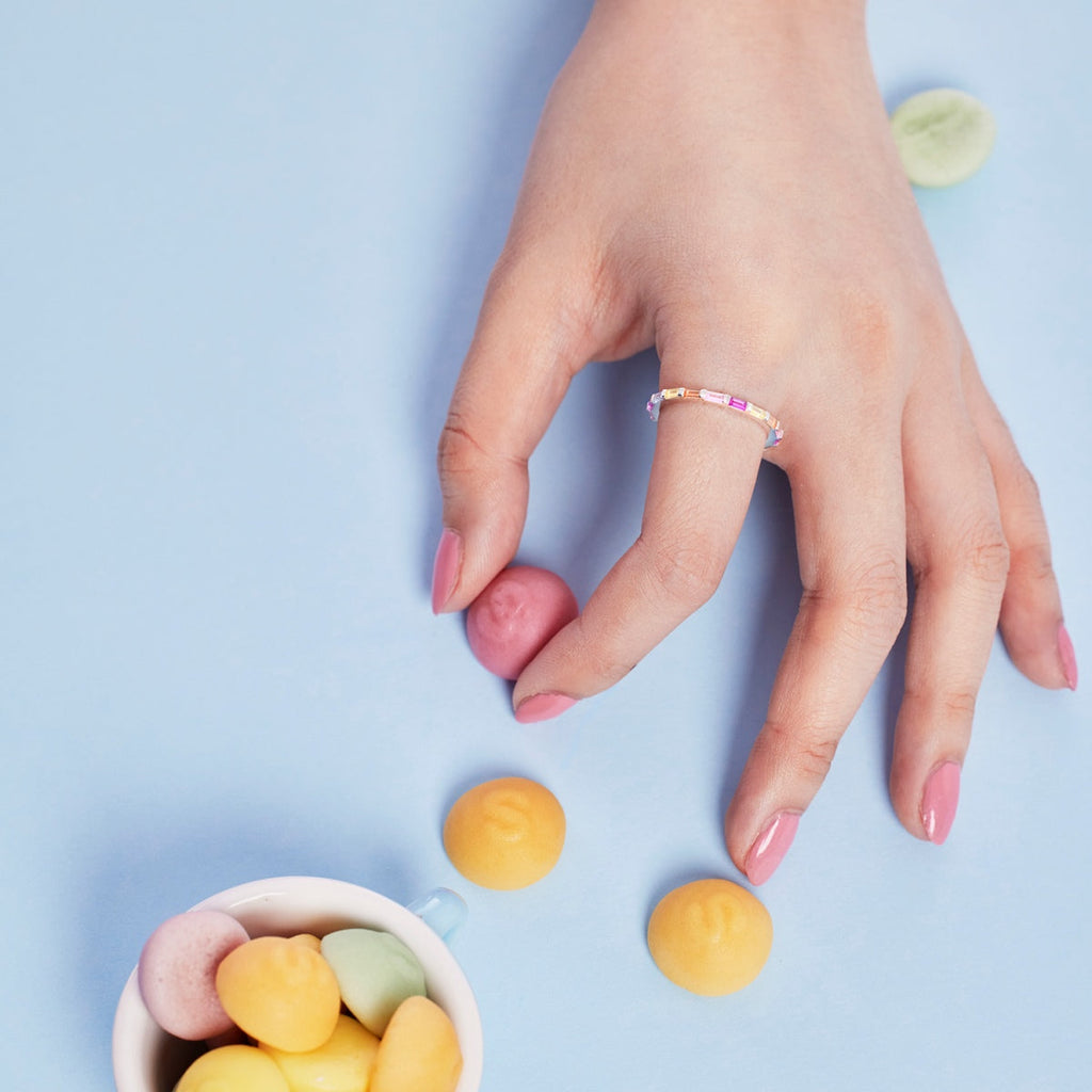 [LUXE] Bague quotidienne élégante à coupe radieuse Lively In Shades