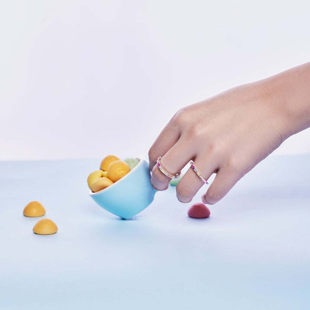 [LUXE] Bague quotidienne élégante à coupe radieuse Lively In Shades