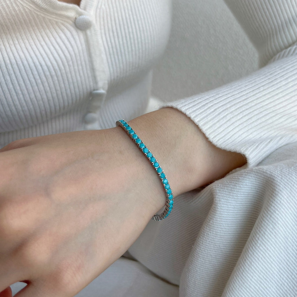 [LUXE]Dainty Charming Round Cut Tennis Bracelet