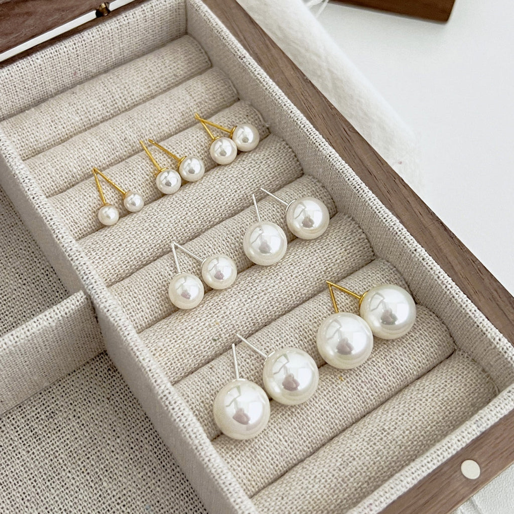 [LUXE]Delicate Pearl Earrings