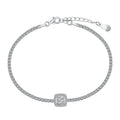 [LUXE]Luxurious Dazzling Square Shape Banquet Bracelet