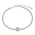 [LUXE]Luxurious Dazzling Square Shape Banquet Bracelet