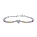[LUXE]Delicate Romantic Heart Shape Lover Bracelet