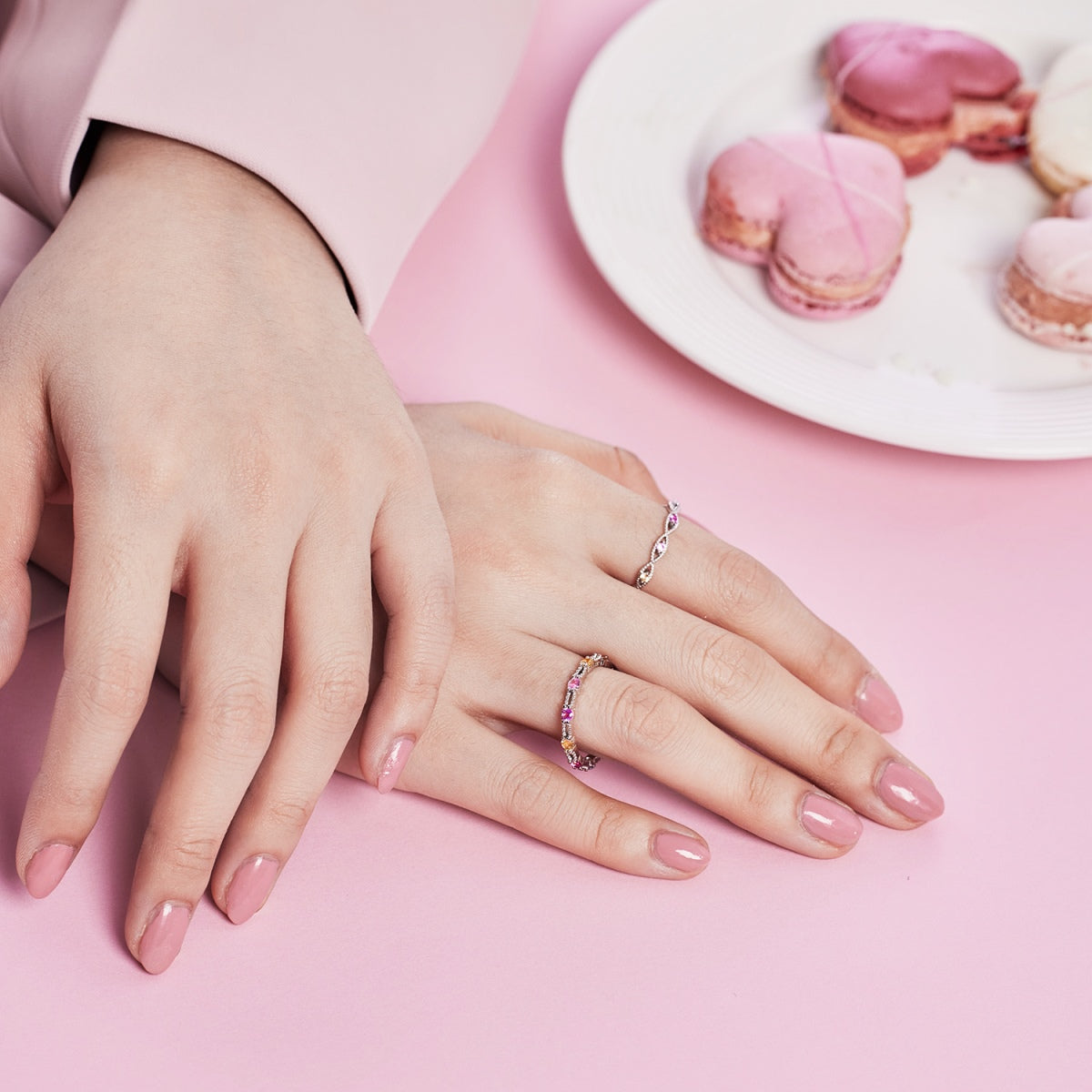 [LUXE] Bague de tennis ronde colorée et scintillante