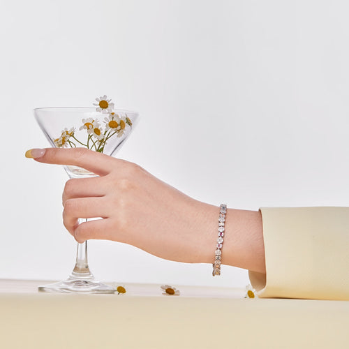 [LUXE]Dazzling Radiant Multi Cut Daily Bracelet