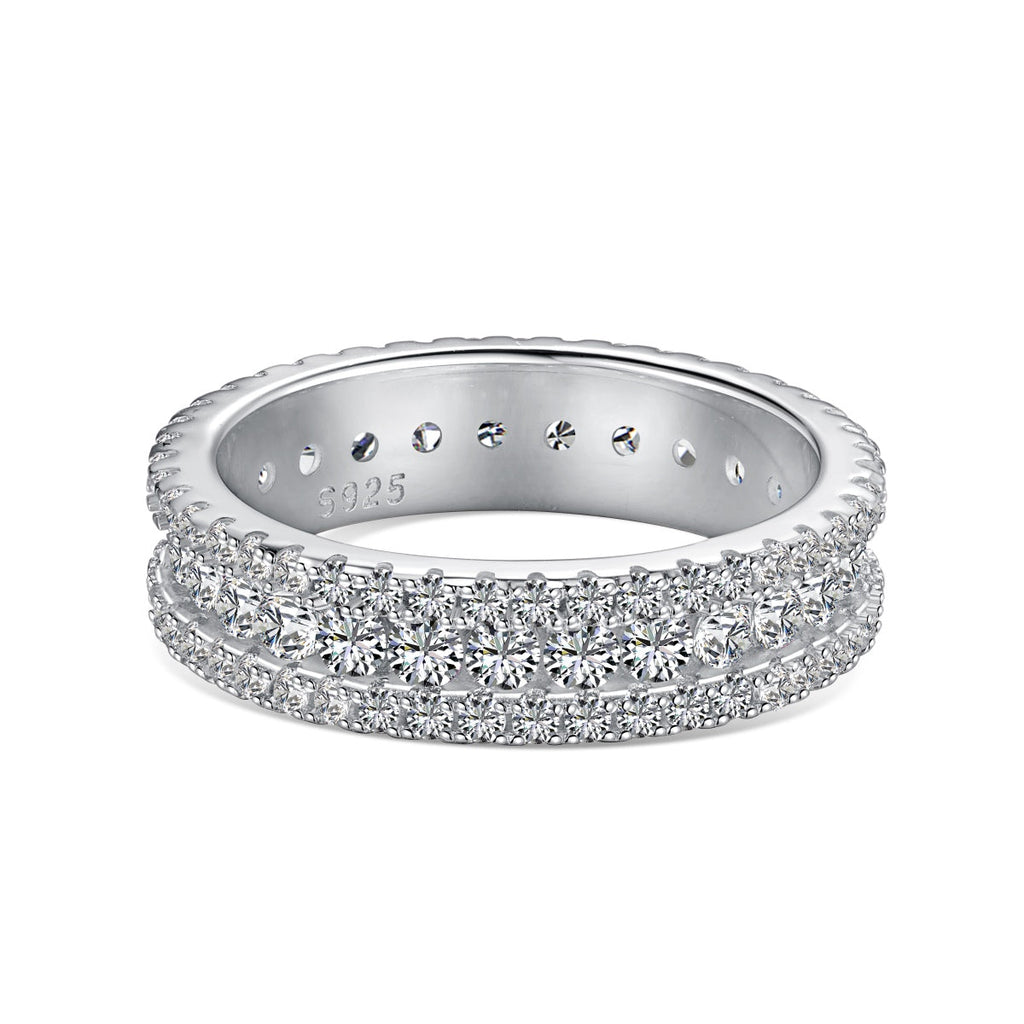 [LUXE] Bague quotidienne délicate et colorée à coupe ronde
