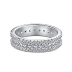 [LUXE] Bague quotidienne délicate et colorée à coupe ronde