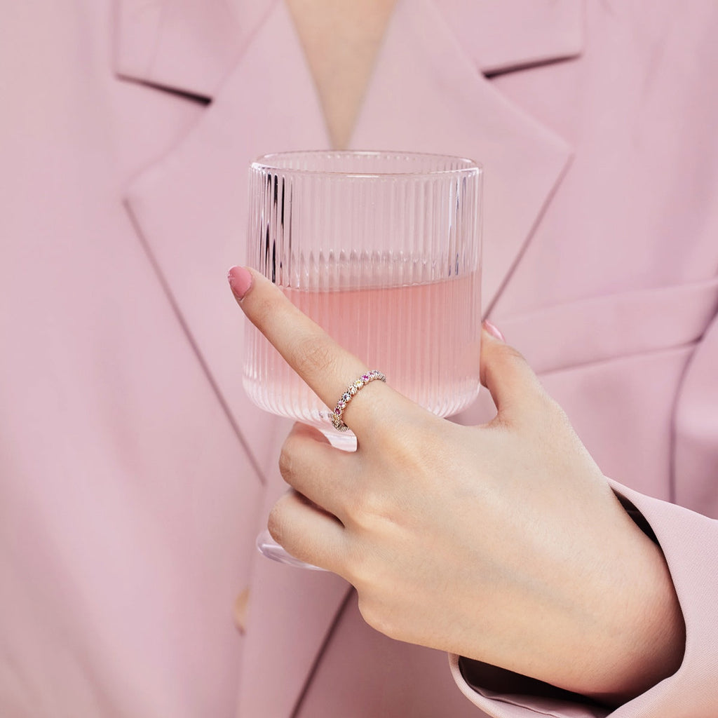 [LUXE] Bague de fête exquise et colorée à coupe ronde