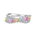 [LUXE] Bague quotidienne unique et colorée en forme de marquise
