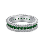 [LUXE] Bague quotidienne délicate et colorée à coupe ronde