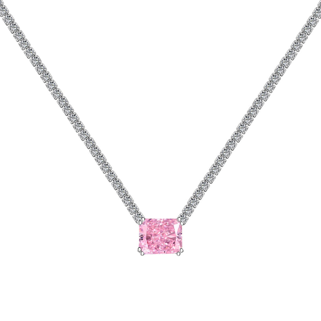[LUXE]4.0 Carat Elegant Radiant Cut Necklace