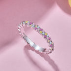[LUXE]Dainty Ebullient Round Cut Daily Ring