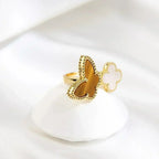 [LUXE JEWELRY]LUCKY BETWEEN THE FINGER RING