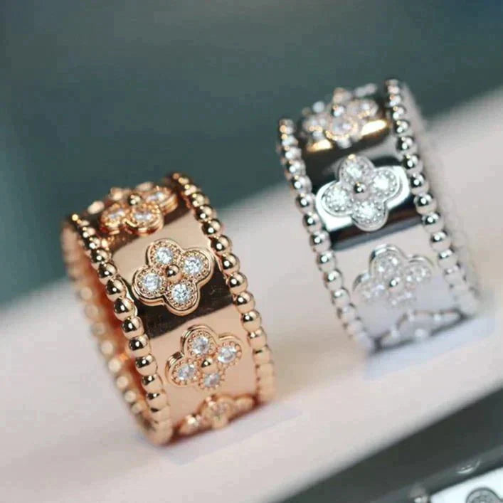 [LUXE JEWELRY]CLOVER KALEIDOSCOPE RING 10MM