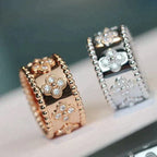 [LUXE JEWELRY]CLOVER KALEIDOSCOPE RING 10MM