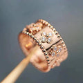 [LUXE JEWELRY]CLOVER KALEIDOSCOPE RING 10MM
