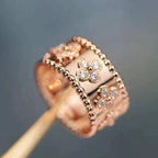 [LUXE JEWELRY]CLOVER KALEIDOSCOPE RING 10MM