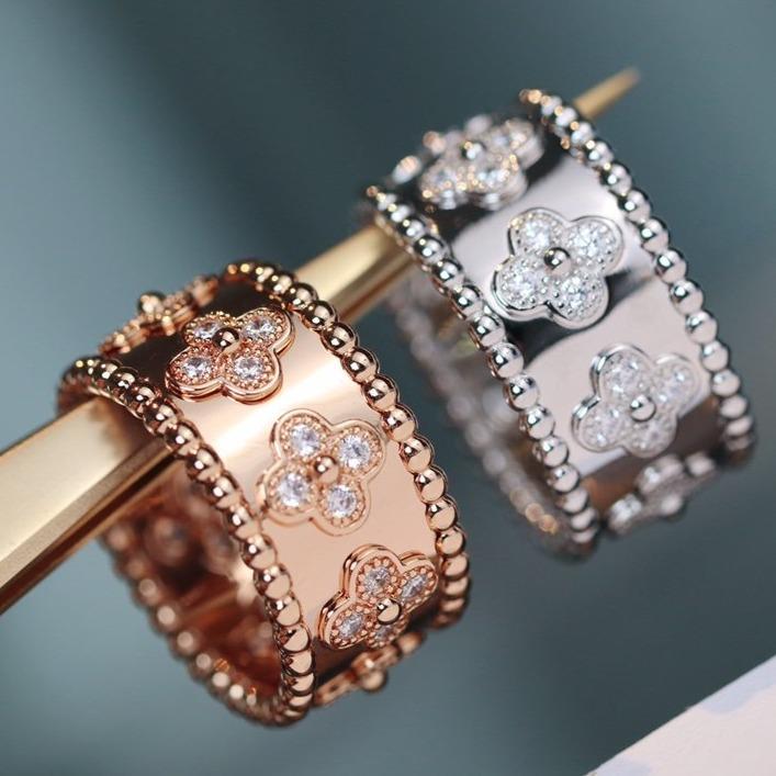 [LUXE JEWELRY]CLOVER KALEIDOSCOPE RING 10MM