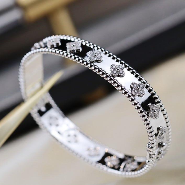 [LUXE JEWELRY]CLOVER BRACELET 8MM DIAMONDS