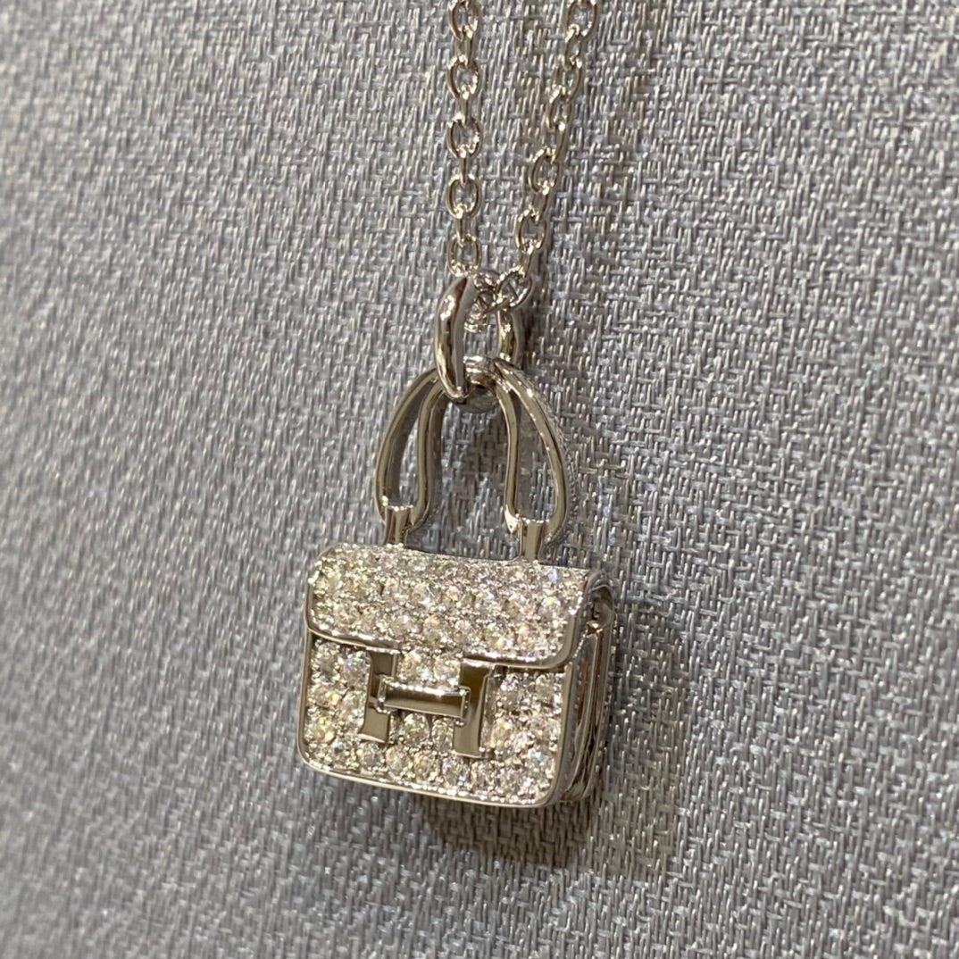 [LUXE JEWELRY]CONSTANCE PEDANT DIAMOND NECKLACE