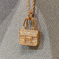 [LUXE JEWELRY]CONSTANCE PEDANT DIAMOND NECKLACE