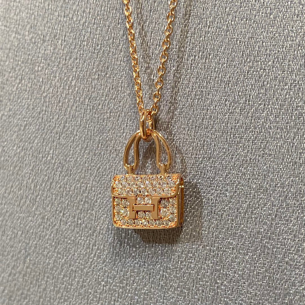 [LUXE JEWELRY]CONSTANCE PEDANT DIAMOND NECKLACE
