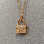 [LUXE JEWELRY]CONSTANCE PEDANT DIAMOND NECKLACE