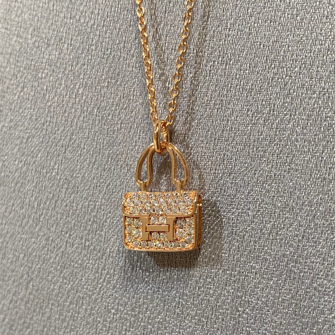 [LUXE JEWELRY]CONSTANCE PEDANT DIAMOND NECKLACE