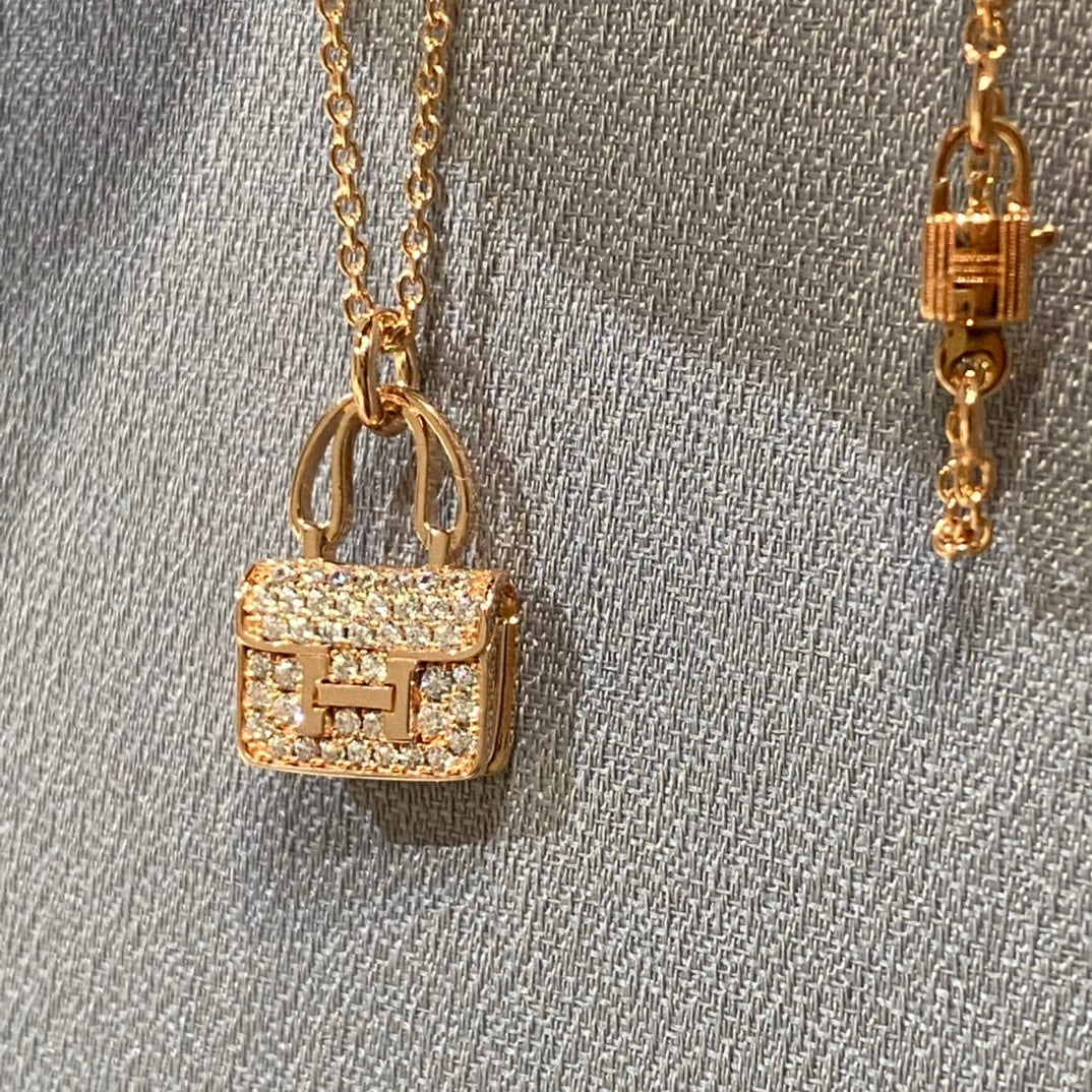 [LUXE JEWELRY]CONSTANCE PEDANT DIAMOND NECKLACE