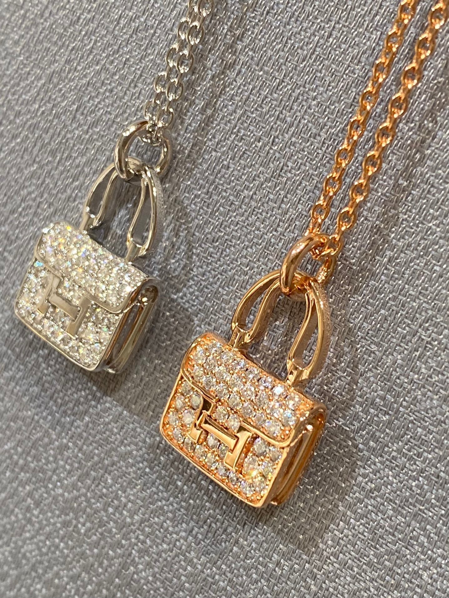 [LUXE JEWELRY]CONSTANCE PEDANT DIAMOND NECKLACE