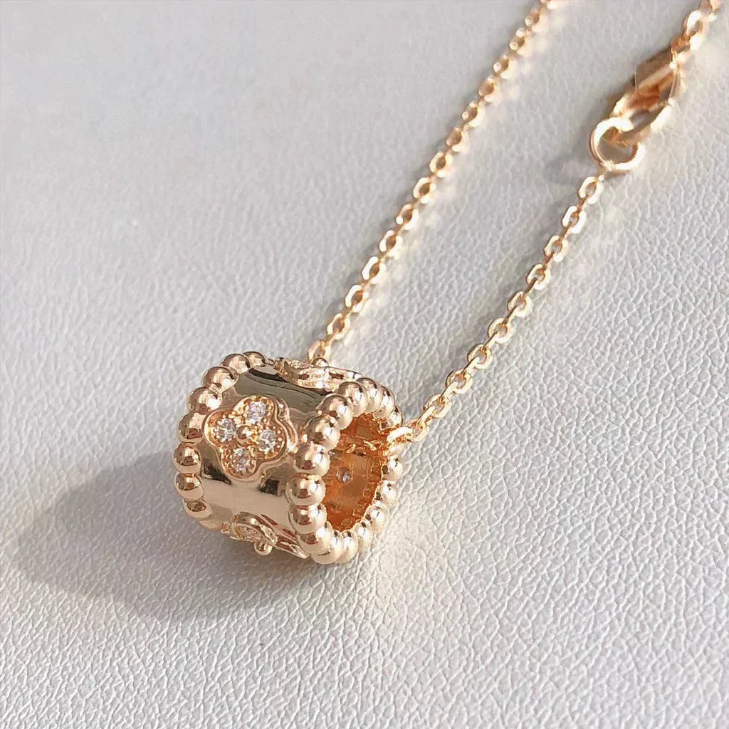 [LUXE JEWELRY]PERLEE PEDANT NECKLACE GOLD / ROSE GOLD