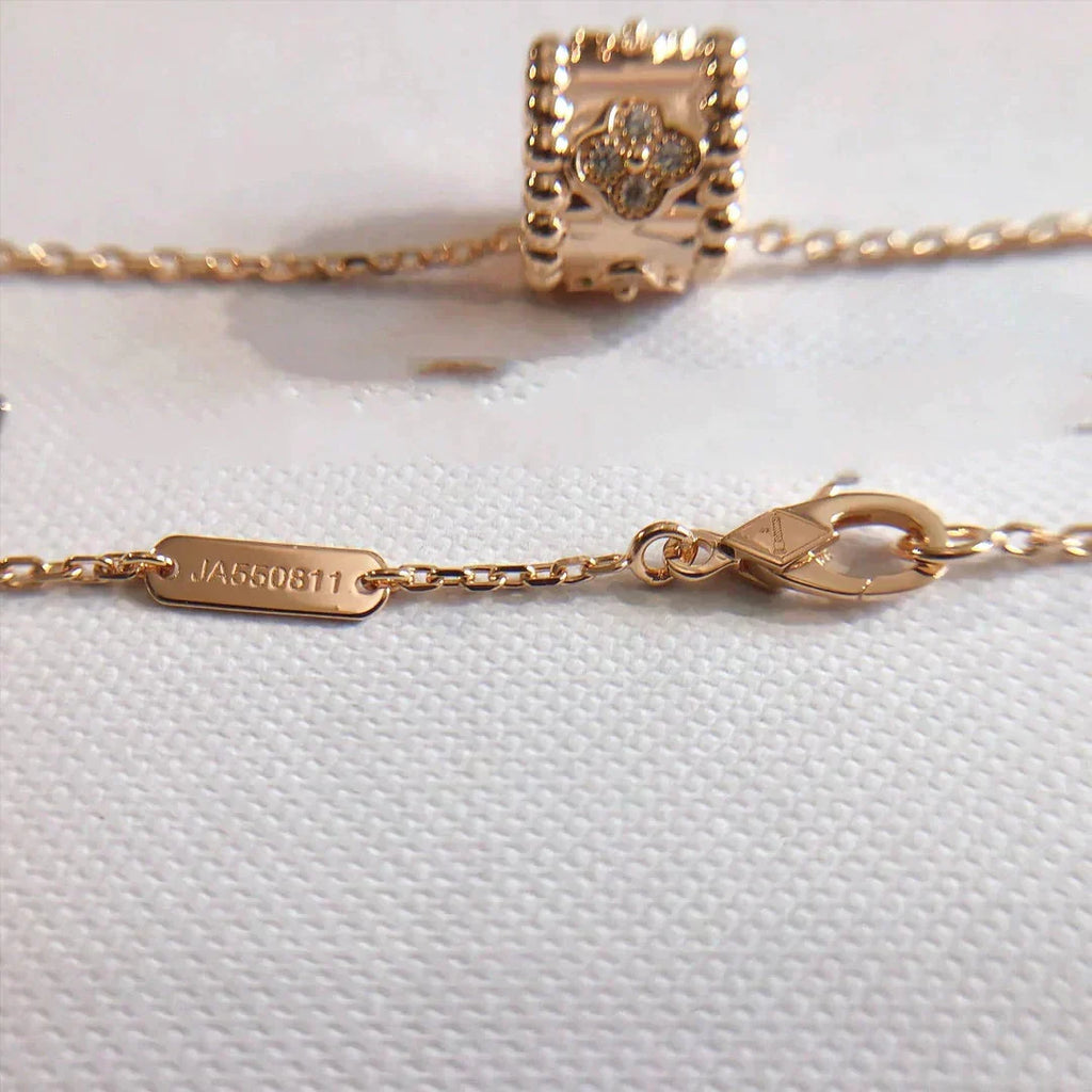 [LUXE JEWELRY]PERLEE PEDANT NECKLACE GOLD / ROSE GOLD