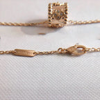 [LUXE JEWELRY]PERLEE PEDANT NECKLACE GOLD / ROSE GOLD