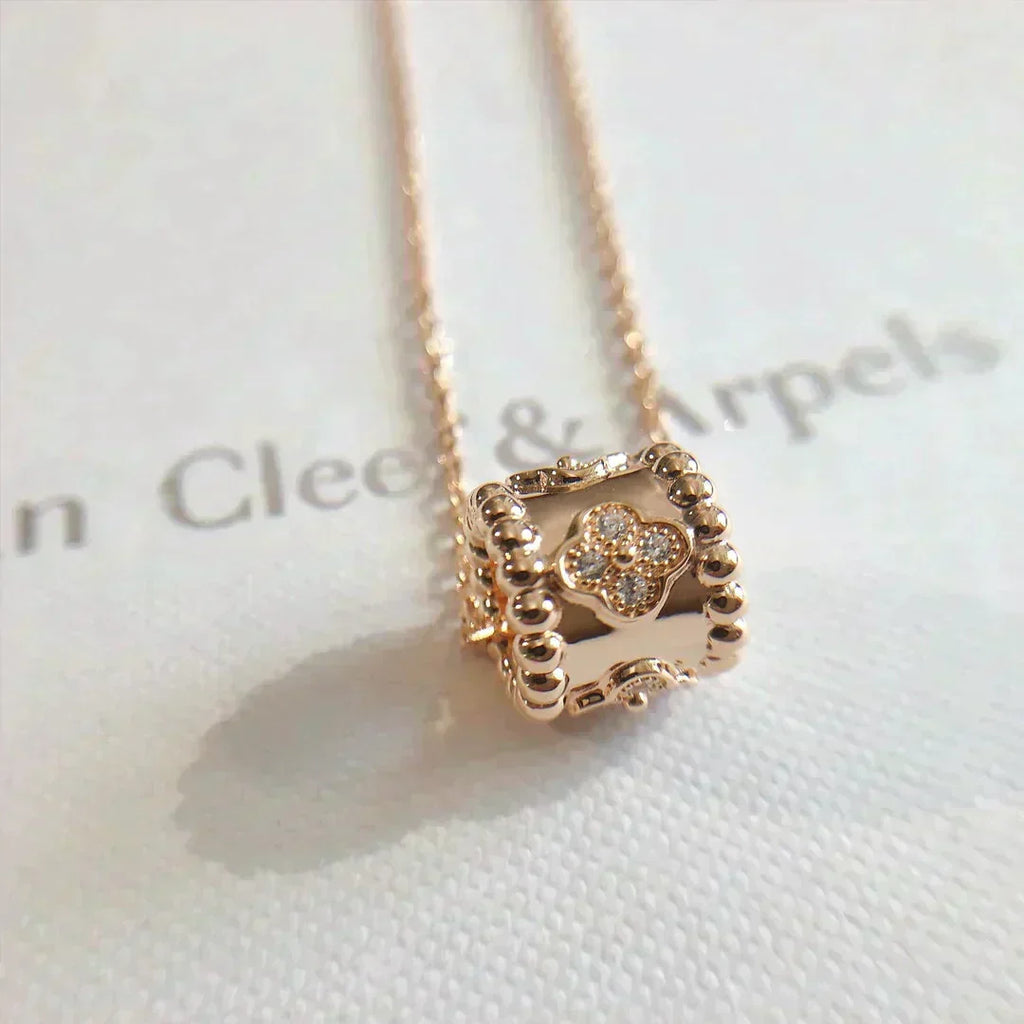 [LUXE JEWELRY]PERLEE PEDANT NECKLACE GOLD / ROSE GOLD