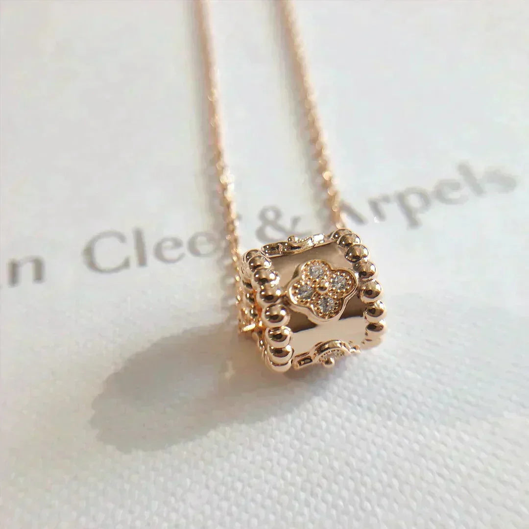 [LUXE JEWELRY]PERLEE PEDANT NECKLACE GOLD / ROSE GOLD