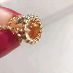 [LUXE JEWELRY]PERLEE PEDANT NECKLACE GOLD / ROSE GOLD