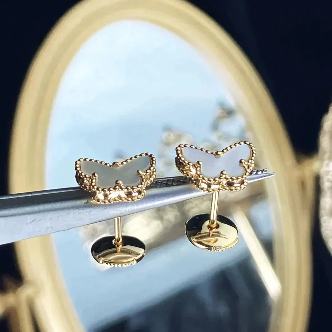 [LUXE JEWELRY]SWEET BUTTERFLY MOP EARSTUDS