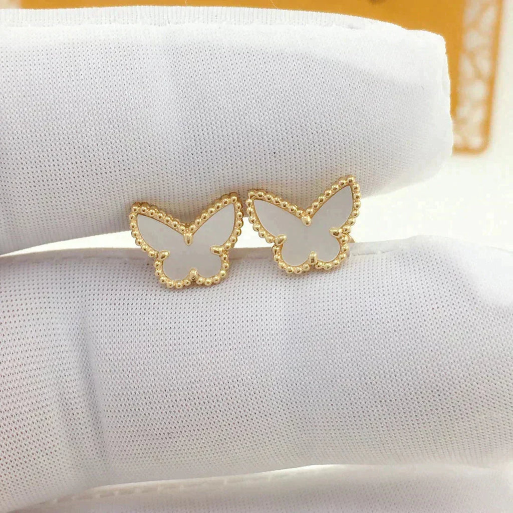 [LUXE JEWELRY]SWEET BUTTERFLY MOP EARSTUDS