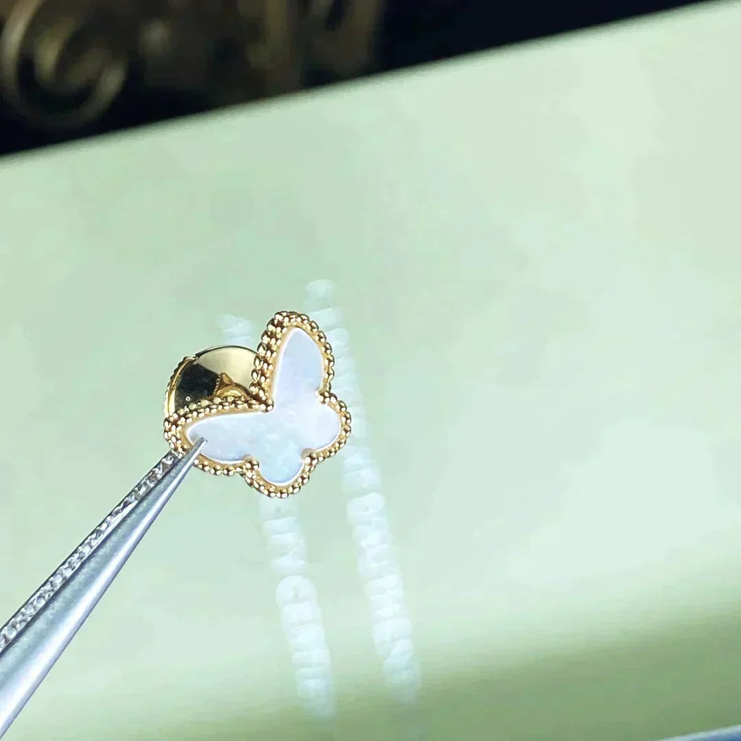 [LUXE JEWELRY]SWEET BUTTERFLY MOP EARSTUDS