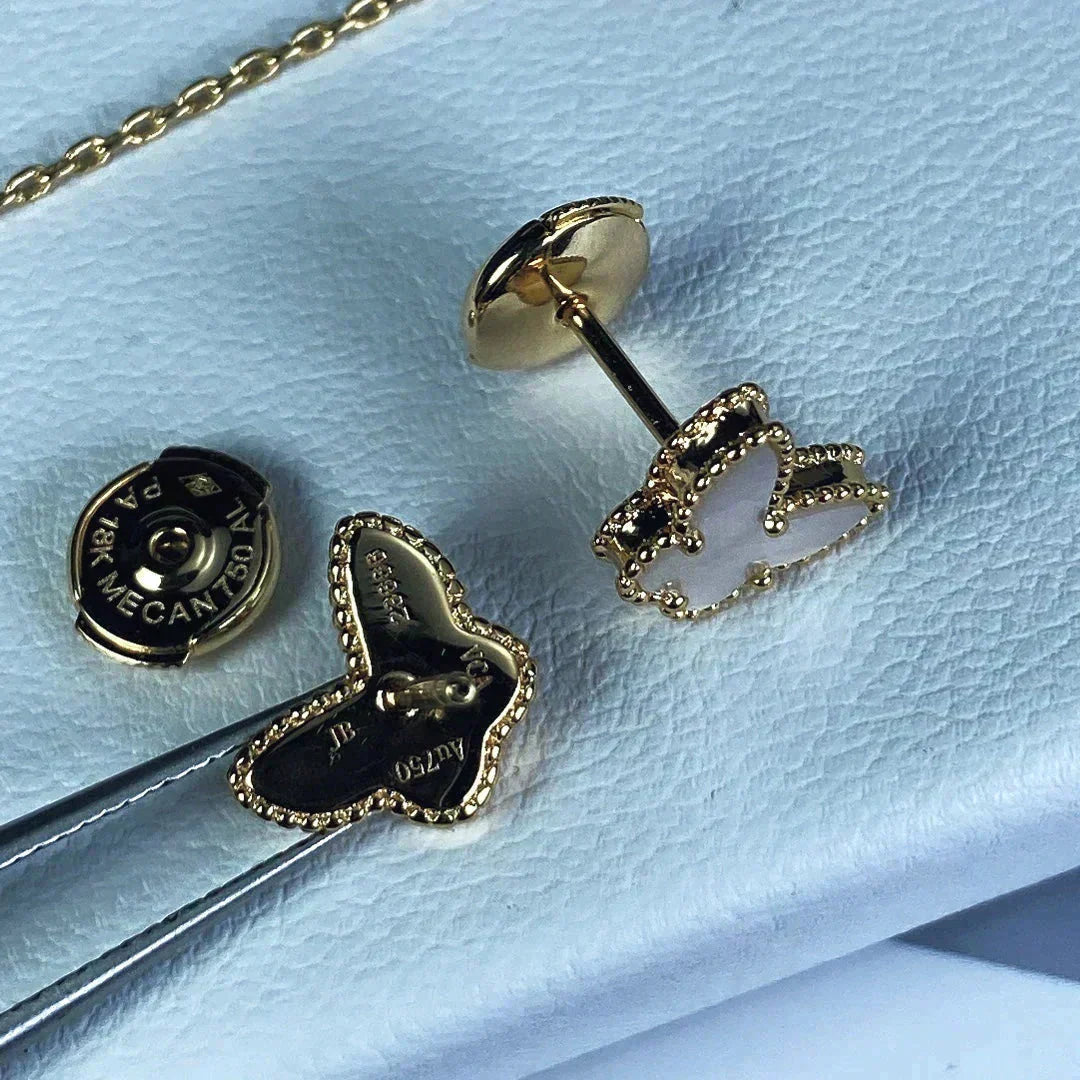 [LUXE JEWELRY]SWEET BUTTERFLY MOP EARSTUDS