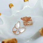 [LUXE JEWELRY]BUTTERFLY MOP DIAMOND EARRINGS