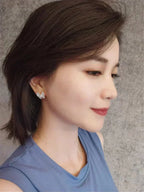 [LUXE JEWELRY]BUTTERFLY MOP DIAMOND EARRINGS