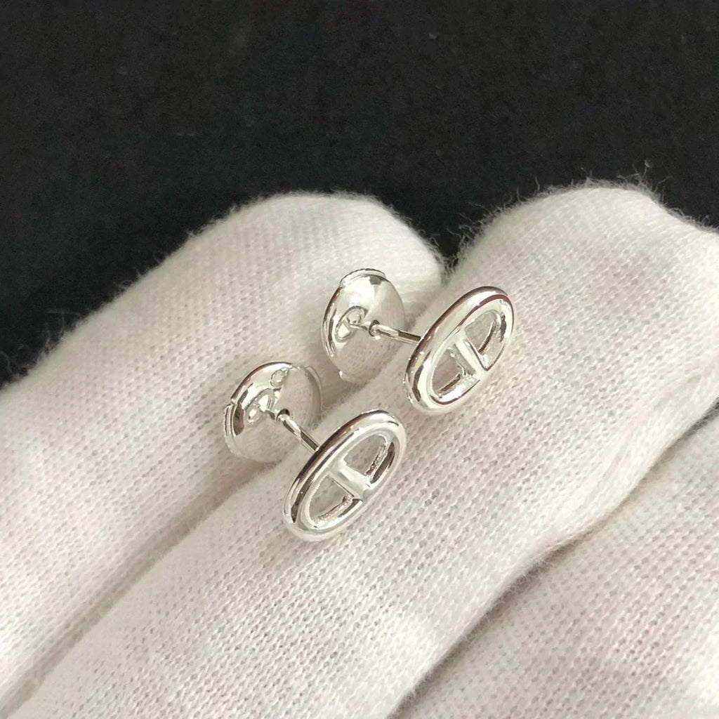 [LUXE JEWELRY]CHAINE SMALL EARRINGS GOLD AND SILVER