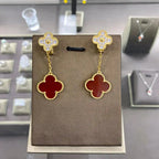 [LUXE JEWELRY]CLOVER  2 MOTIFS  DIAMOND  EARRINGS (MULTIPLE CHOICESç´