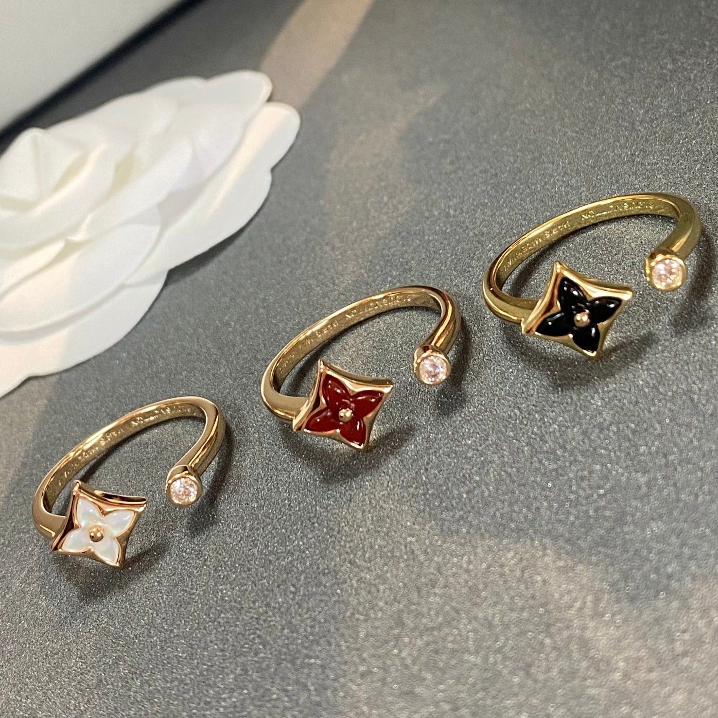 [LUXE JEWELRY]STAR 1 DIAMOND OPEN RING
