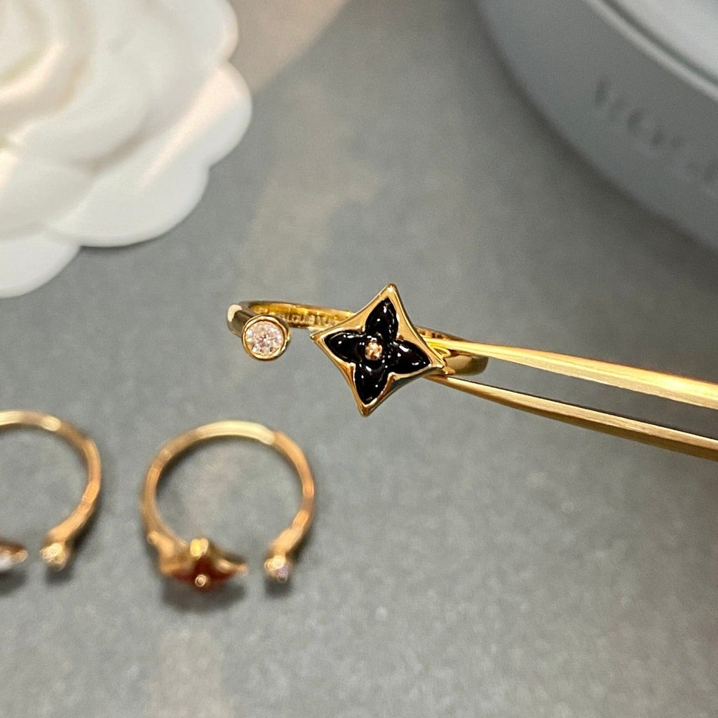 [LUXE JEWELRY]STAR 1 DIAMOND OPEN RING